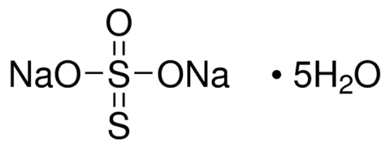 硫代硫酸钠结构图图片
