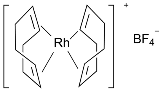 图片 双(1,5-环辛二烯)四氟硼酸铑(I)，Bis(1,5-cyclooctadiene)rhodium(I) tetrafluoroborate