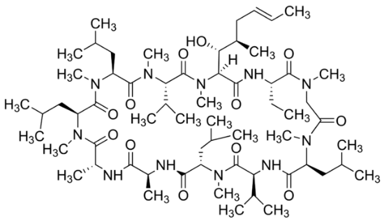 图片 环孢霉素A [环孢素A, 环孢菌素A]，Cyclosporin A；from Tolypocladium inflatum, ≥95% (HPLC), solid