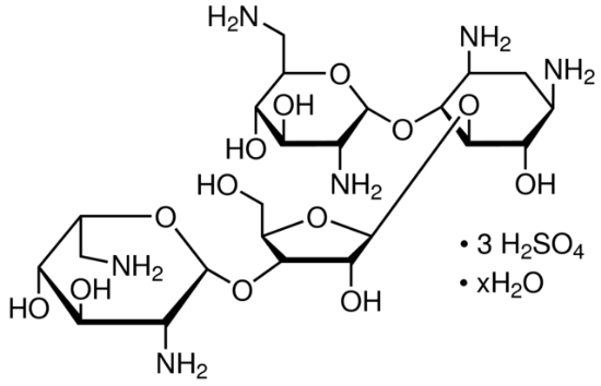 图片 硫酸新霉素，Neomycin trisulfate salt hydrate；powder, BioReagent, suitable for cell culture, ≥600 μg neomycin per mg (Dried basis)