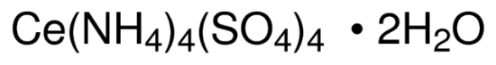 图片 硫酸铈(IV)铵二水合物，Ammonium cerium(IV) sulfate dihydrate；puriss. p.a., ACS reagent, ≥98.0% (RT)