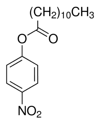 图片 4-硝基苯基十二酸酯，4-Nitrophenyl dodecanoate；≥98.0% (GC)