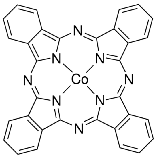 图片 酞菁钴(II)；Cobalt(II) phthalocyanine [PcCo]；β-form, Dye content 97%