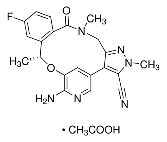 图片 罗拉替尼醋酸盐，Lorlatinib acetate [PF-06463922 acetate]；≥98% (HPLC)