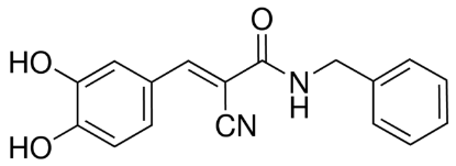 图片 酪氨酸激酶抑制剂AG490，Tyrphostin AG 490；≥98% (HPLC)