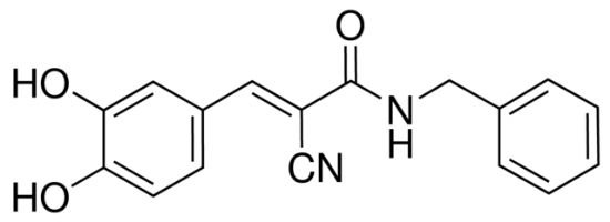 图片 酪氨酸激酶抑制剂AG490，Tyrphostin AG 490；≥98% (HPLC)