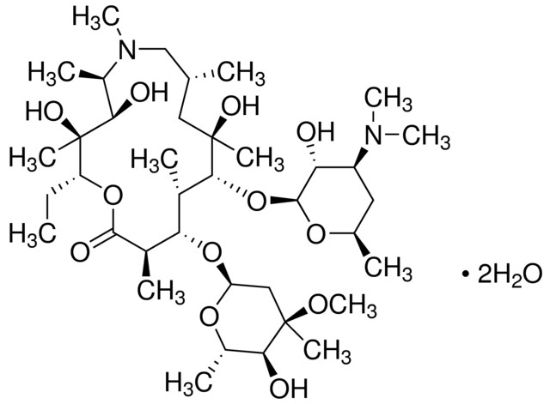 图片 阿齐霉素二水合物，Azithromycin dihydrate；≥98% (HPLC)