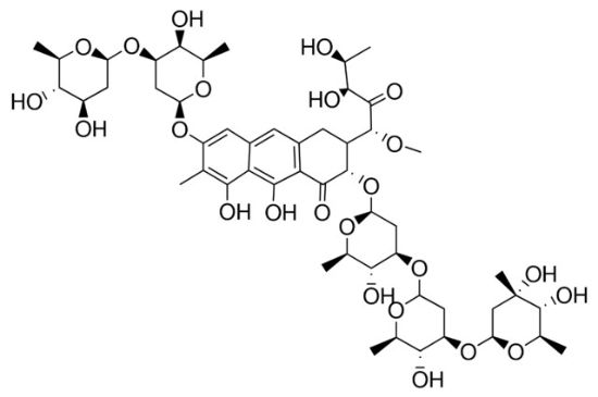 圖片 光輝黴素a來源於褶皺鏈黴菌,mithramycin a from streptomyces