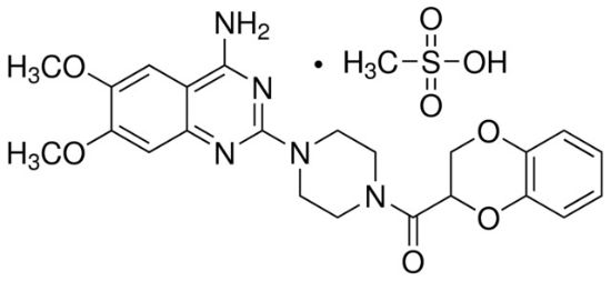 图片 多沙唑嗪甲磺酸酯，Doxazosin mesylate；≥97% (HPLC), powder