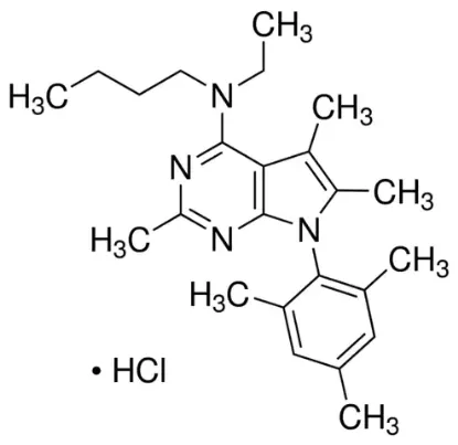 图片 安塔拉明盐酸盐 [盐酸安他敏]，Antalarmin hydrochloride；≥98% (HPLC), solid