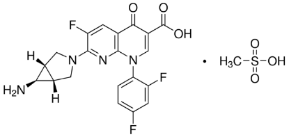 图片 曲伐沙星甲磺酸盐，Trovafloxacin mesylate；>98% (HPLC)