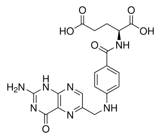 图片 叶酸，Folic acid [PteGlu]；BioReagent, suitable for cell culture, suitable for insect cell culture, suitable for plant cell culture, ≥97%