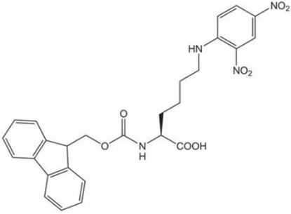 图片 N-芴甲氧羰基-N'-2,4-二硝基苯基-L-赖氨酸，Fmoc-Lys(Dnp)-OH；≥98% (TLC)