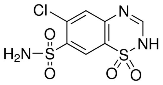 图片 氯噻嗪，Chlorothiazide；thiazide diuretic, ≥98% (HPLC)