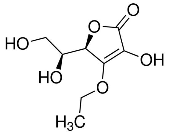 图片 3-O-乙基抗坏血酸醚，3-o-Ethyl-L-ascorbic acid；≥99.0% (HPLC)