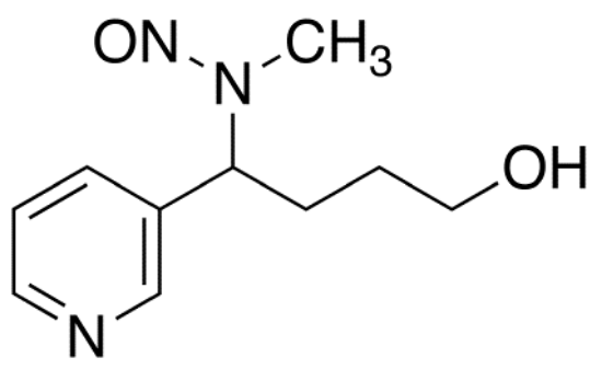 图片 4-(N-甲基-N-亚硝胺)-4-(3-吡啶基)丁醇，4-(N-Methyl-N-nitrosamino)-4-(3-pyridyl)butane-1-ol