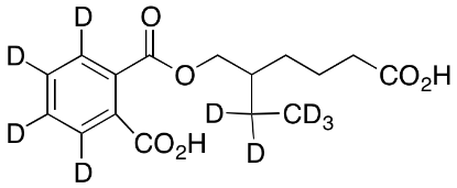 图片 (RAC-单(2-乙基-5-羧基戊基)邻苯二甲酸酯)-d9，rac Mono(5-carboxy-2-ethylpentyl) Phthalate-d9 [MECPP-d9]