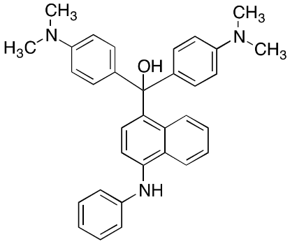 图片 溶剂蓝4，α,α-Bis[4-(dimethylamino)phenyl]-4-(phenylamino)-1-naphthalenemethanol (Technical Grade) [Solvent Blue 4]