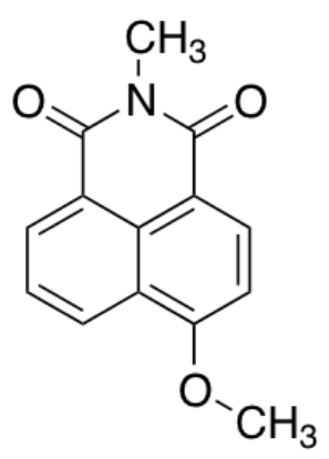 图片 N-甲基-4-甲氧基-1,8-萘二甲酰亚胺 [荧光增白剂162]，6-Methoxy-2-Methyl-1h-Benzo[De]Isoquinoline-1,3(2h)-Dione