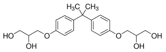 图片 双酚A 二(2,3-二羟基丙基)醚，Bisphenol A bis(2,3-dihydroxypropyl) ether；analytical standard, ≥97.0% (HPLC)