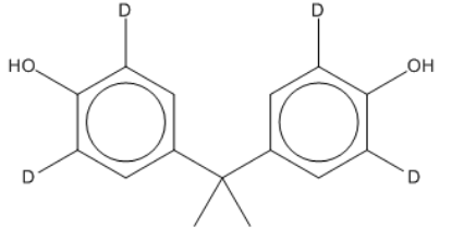 图片 双酚A-3,3',5,5'-d4，Bisphenol A-3,3',5,5'-d4