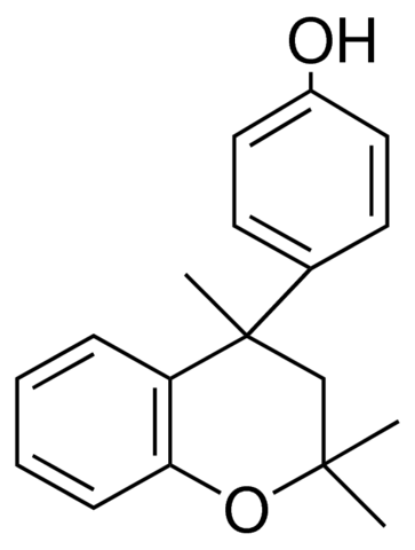 图片 4-氨基-6-羟基吡唑-(3,4-d)嘧啶，4-(2,2,4-Trimethylchroman-4-yl)phenol