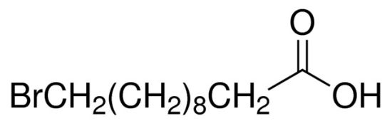 图片 11-溴十一酸，11-Bromoundecanoic acid；99%