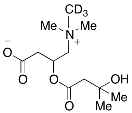 图片 (2R)-3-羟基异戊酰基-d3-肉碱，(2R)-3-Hydroxyisovaleroyl-d3 Carnitine