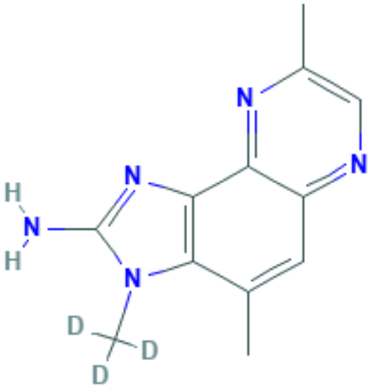 图片 2-氨基-3,4,8-三甲基-3H-咪唑并[4,5-f]喹喔啉-d3，2-Amino-3,4,8-trimethyl-3H-imidazo[4,5-f]quinoxaline-d3