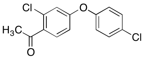 图片 1-[2-氯-4-(4-氯苯氧基)苯基]乙酮，1-[2-Chloro-4-(4-chlorophenoxy)phenyl]ethanone