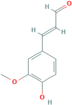 图片 反式阿魏醛，trans-Ferulaldehyde