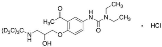 图片 盐酸塞利洛尔-d9，Celiprolol-d9 Hydrochloride