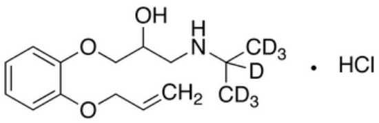 图片 盐酸氧烯洛尔-d7，Oxprenolol-d7 Hydrochloride