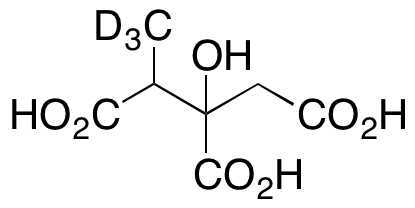 图片 2-甲基柠檬酸-d3 [异构体混合物]，2-Methylcitric Acid-d3 (Mixture of diastereomers)