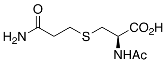 图片 N-乙酰基-S-(氨基甲酰基乙基)-L-半胱氨酸，N-Acetyl-S-(carbamoylethyl)-L-cysteine [AAMA]