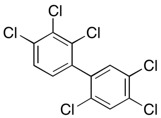 图片 2,4,5,2',3',4'-六氯联苯，2,4,5,2',3',4'-Hexachlorobiphenyl [PCB 138]