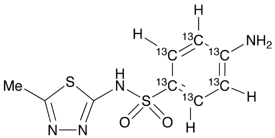 图片 磺胺甲二唑-13C6，Sulfamethizole-13C6