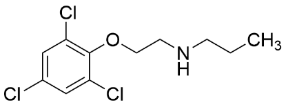 图片 N-(2-(2,4,6-三氯苯氧基)乙基)丙-1-胺，N-(2-(2,4,6-Trichlorophenoxy)ethyl)propan-1-amine