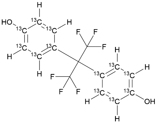 图片 六氟双酚 A-13C12，Bisphenol AF-13C12