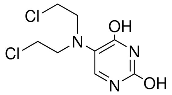 图片 5-[双(2-氯乙基)氨基]嘧啶-2,4-二醇 [乌拉莫司汀]，5-[Bis(2-chloroethyl)amino] pyrimidine-2,4-diol