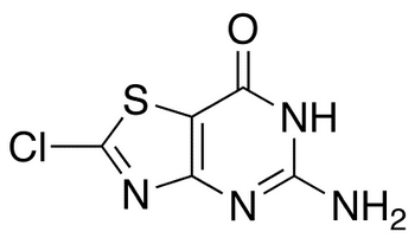 图片 5-氨基-2-氯-2,3-二氢噻唑并[4,5-d]嘧啶-7-(6H)-酮，5-Amino-2-chloro-2,3-dihydrothiazolo[4,5-d]pyrimidine-7-(6H)-one