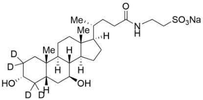 图片 牛磺熊去氧胆酸2,2,4,4-d4钠盐，Tauroursodeoxycholic Acid 2,2,4,4-d4 Sodium Salt