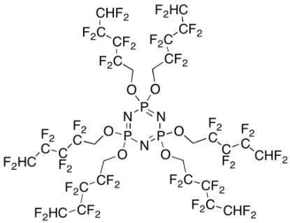 图片 2,2,4,4,6,6-Hexakis[(2,2,3,3,4,4,5,5-八氟戊基)氧基]-2λ5,4λ5,6λ5-1,3,5,2, 4,6-三氮杂三磷酸，2,2,4,4,6,6-Hexakis[(2,2,3,3,4,4,5,5-octafluoropentyl)oxy]-2λ5,4λ5,6λ5-1,3,5,2,4,6-triazatriphosphorine