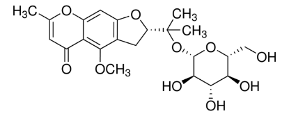 图片 4′-O-β-D-葡萄糖基5-O-甲基齿阿米醇，4′-O-β-D-Glucosyl 5-O-methylvisamminol；phyproof® Reference Substance, ≥98.0% (HPLC)