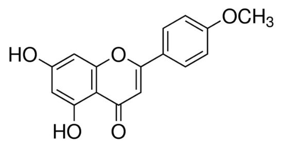 图片 刺槐素 [金合欢素]，Acacetin；≥97.0% (HPLC)