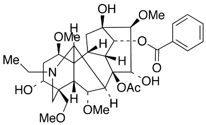 图片 乌头碱，Aconitine