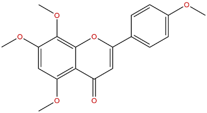 图片 5,7,8,4'-四甲氧基黄酮，5,7,8,4'-Tetramethoxyflavone