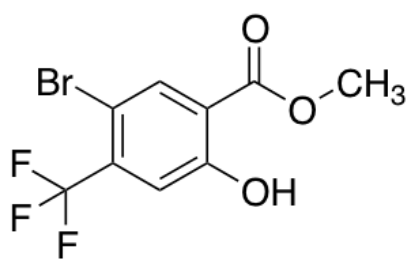 图片 5-溴-2-羟基-4-(三氟甲基)苯甲酸甲酯，Methyl 5-Bromo-2-hydroxy-4-(trifluoromethyl)benzoate