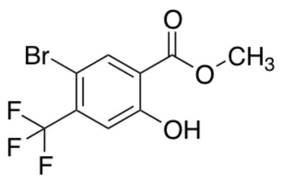 图片 5-溴-2-羟基-4-(三氟甲基)苯甲酸甲酯，Methyl 5-Bromo-2-hydroxy-4-(trifluoromethyl)benzoate