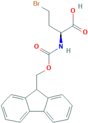 图片 (S)-Fmoc-S-2-氨基-4-溴丁酸，(S)-Fmoc-2-Amino-4-bromobutanoic acid